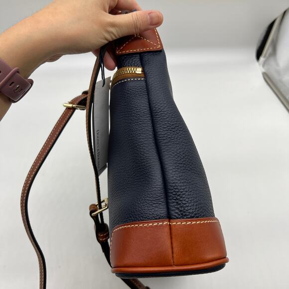 Dooney & Bourke Pebble Leather Crossbody Handbags Midnight Blue - Picture 6 of 12